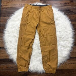 Prana “Zion” Khaki Cargo Joggers Hiking Pants size Men’s Large